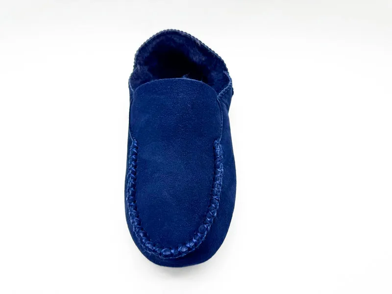 thies 1856 ® Cozy Sheepskin Moccasin navy