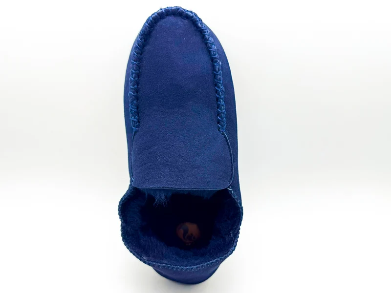 thies 1856 ® Cozy Sheepskin Moccasin navy