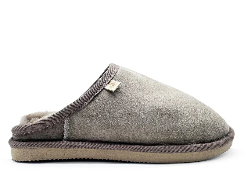 thies 1856 ® Comfozy Sheepskin Slipper elephant grey