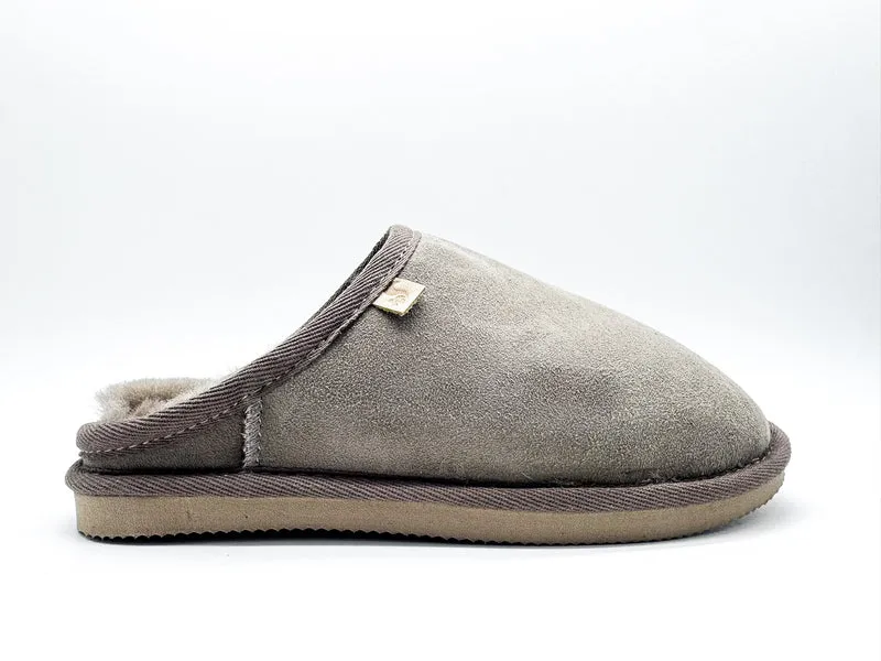 thies 1856 ® Comfozy Sheepskin Slipper elephant grey