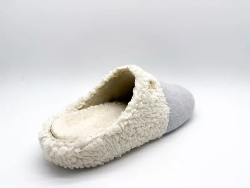thies 1856 ® Organic Teddy Mix Slipper vegan grey