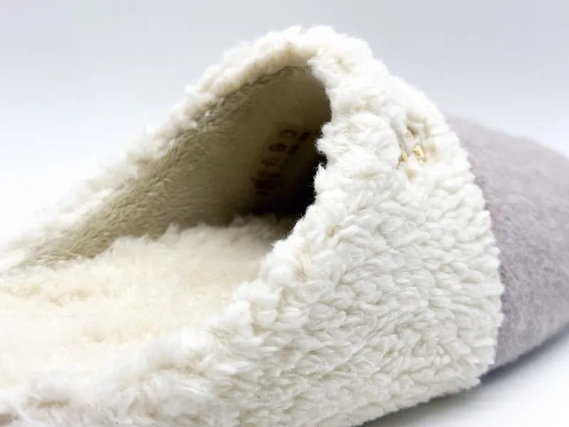 thies 1856 ® Organic Teddy Mix Slipper vegan taupe