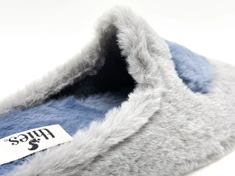 thies 1856 ® Rec Heart Slipper vegan grey love