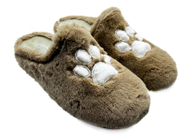 thies 1856 ® Rec Paw Slipper vegan camel