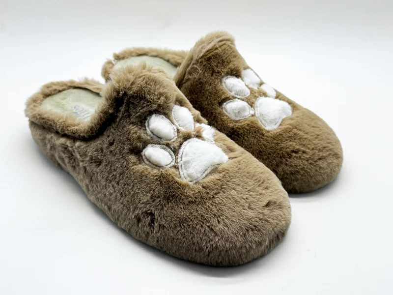 thies 1856 ® Rec Paw Slipper vegan camel