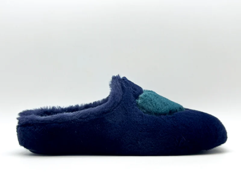 thies 1856 ® Rec Heart Slipper vegan navy love