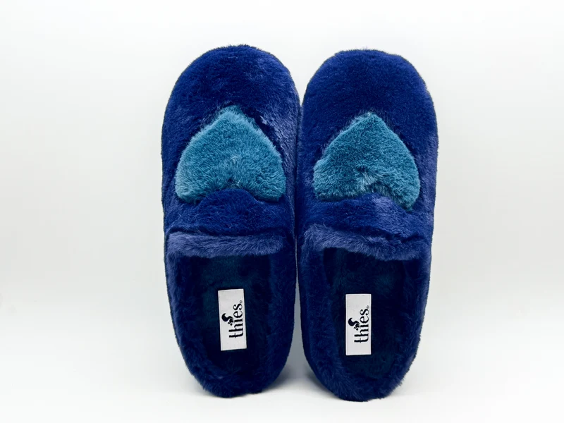 thies 1856 ® Rec Heart Slipper vegan navy love