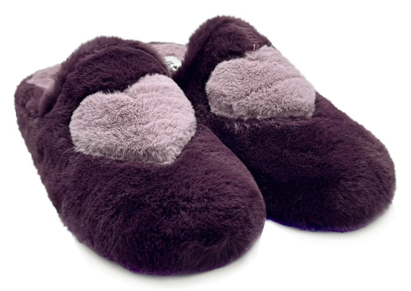 thies 1856 ® Rec Heart Slipper vegan bordeaux love