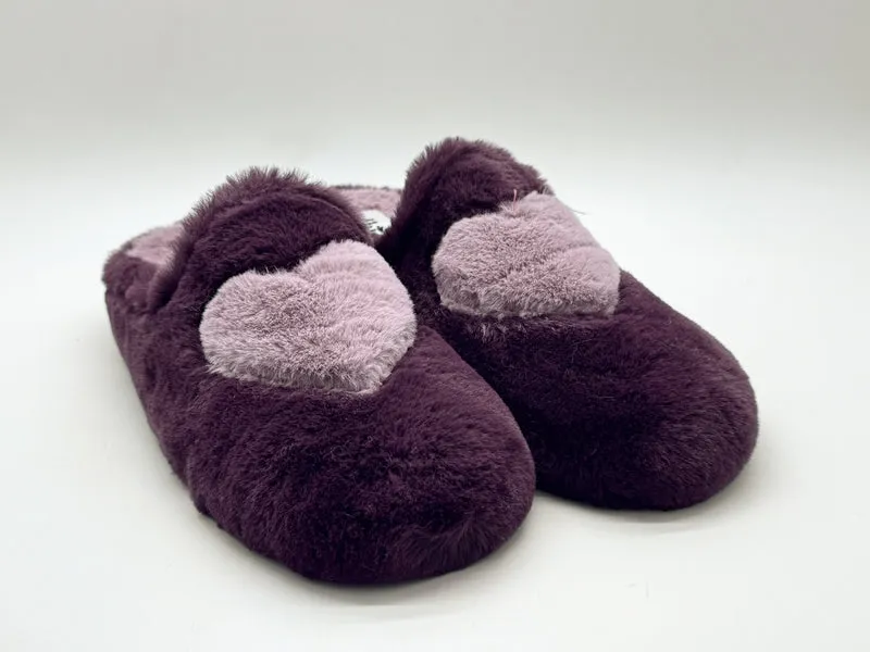 thies 1856 ® Rec Heart Slipper vegan bordeaux love
