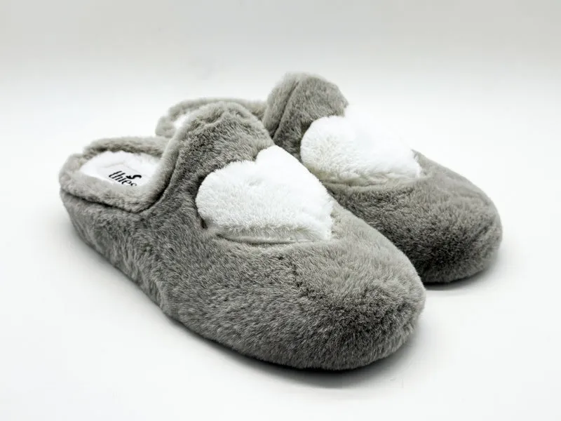 thies 1856 ® Rec Heart Slipper vegan taupe love