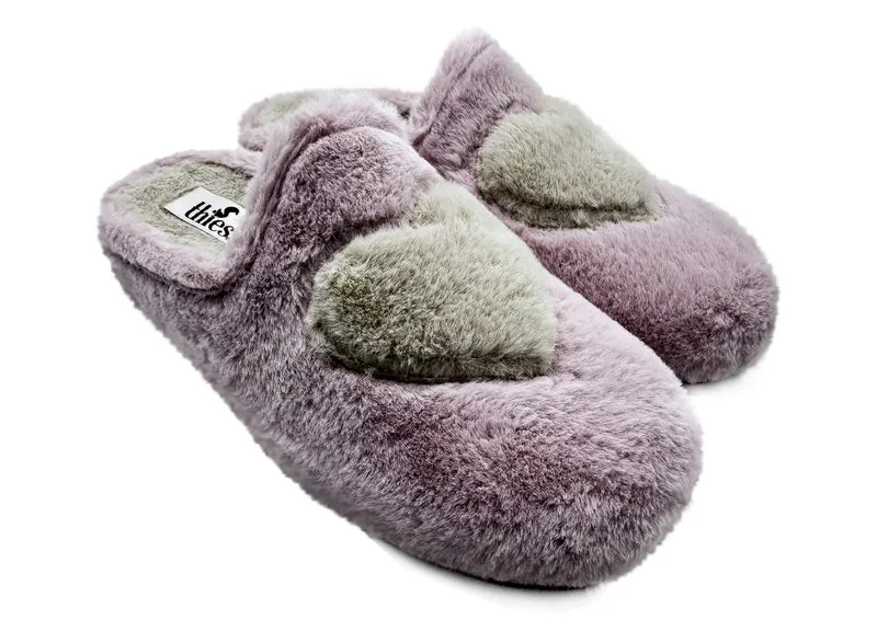 thies 1856 ® Rec Heart Slipper vegan pale rose love