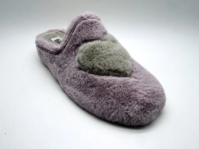 thies 1856 ® Rec Heart Slipper vegan pale rose love