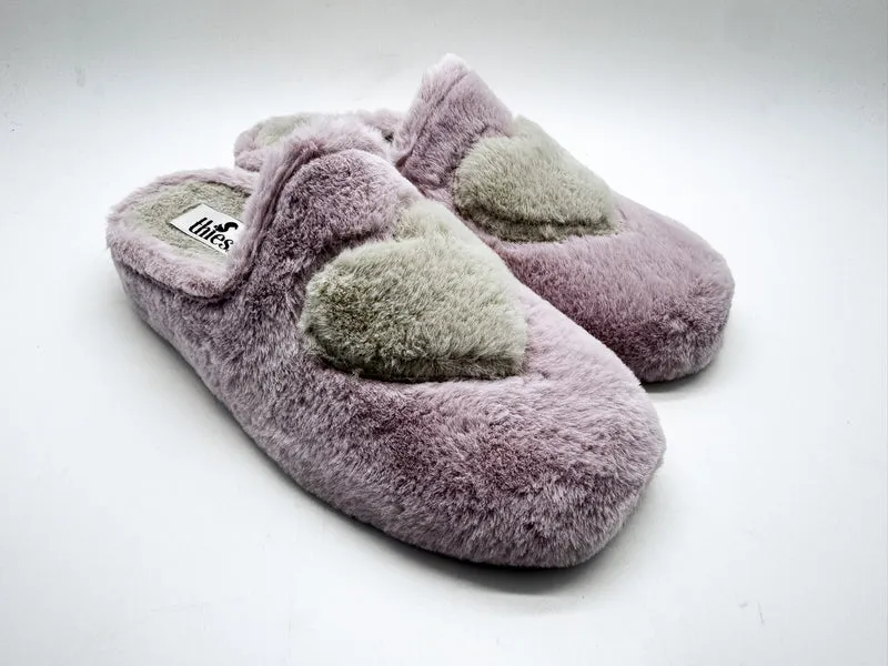 thies 1856 ® Rec Heart Slipper vegan pale rose love