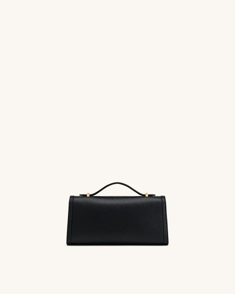 Delphine Saffiano-Henkeltasche - Schwarz