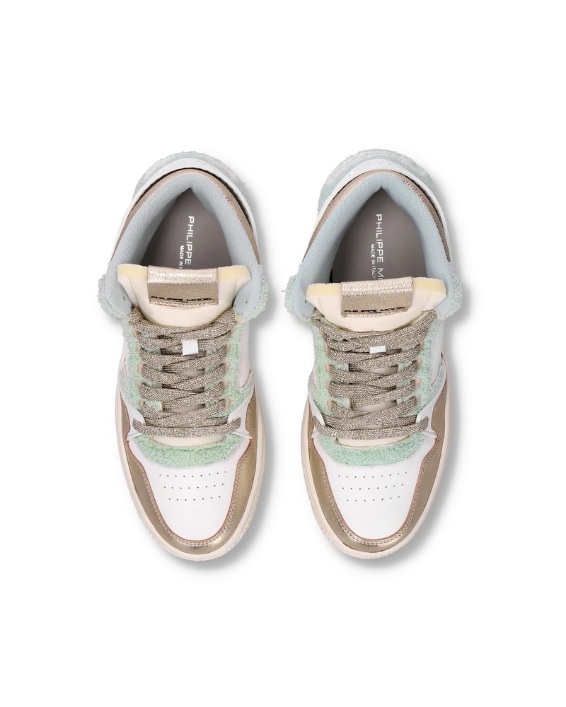 Sneakers La Grande Tennis Women, White Aquamarine