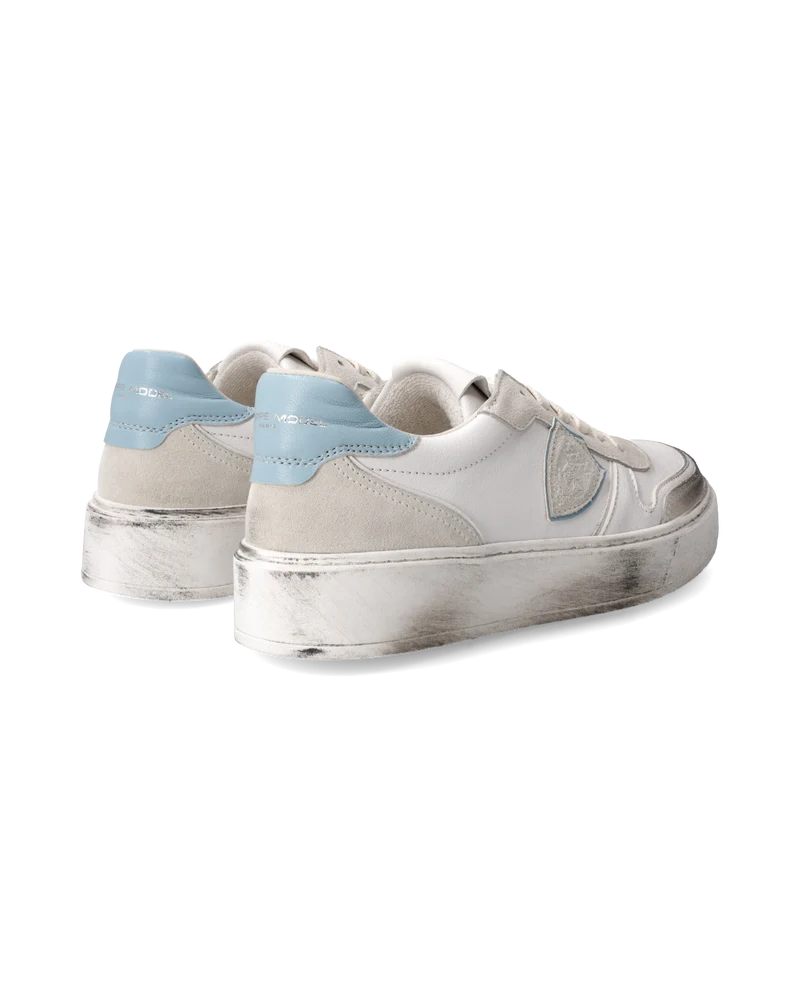 Sneakers Nice Tennis Junior, White Turquoise