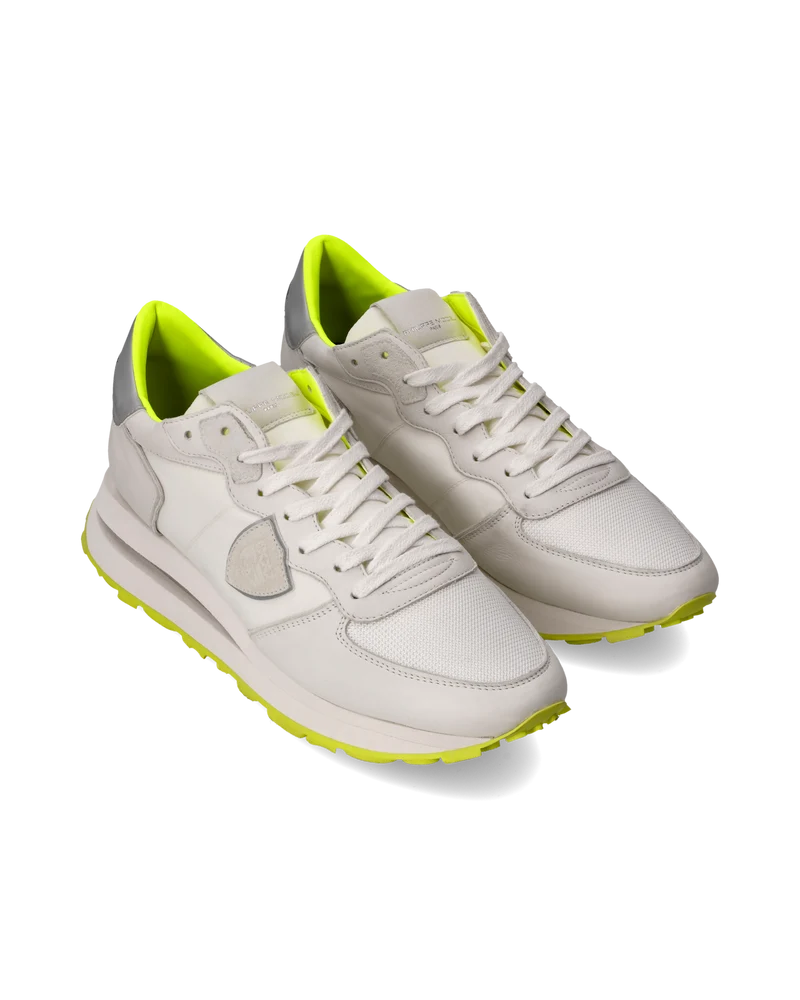 Sneakers Tropez Haute Running Men, White Yellow