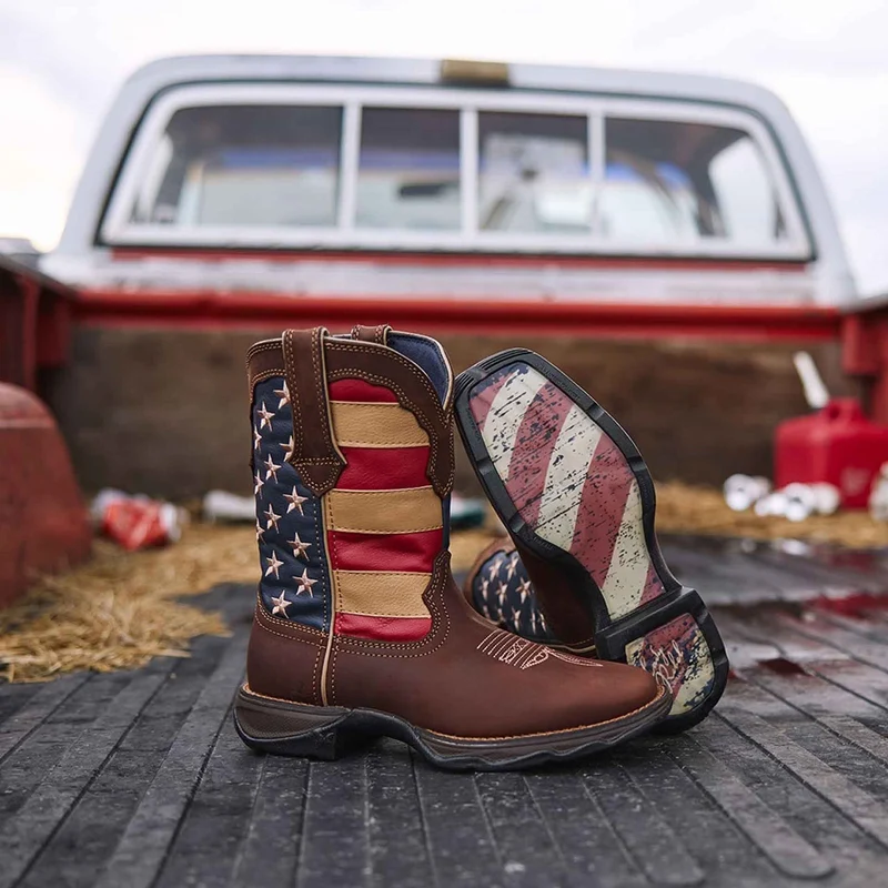 Durango Herren-Rebel-Stiefel | Brauner Union-Jack-Stiefel