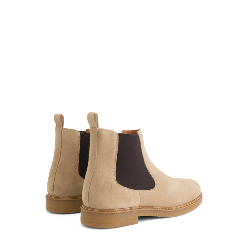 Ealing Herren - Chelsea-Boot - Wildleder - Sand