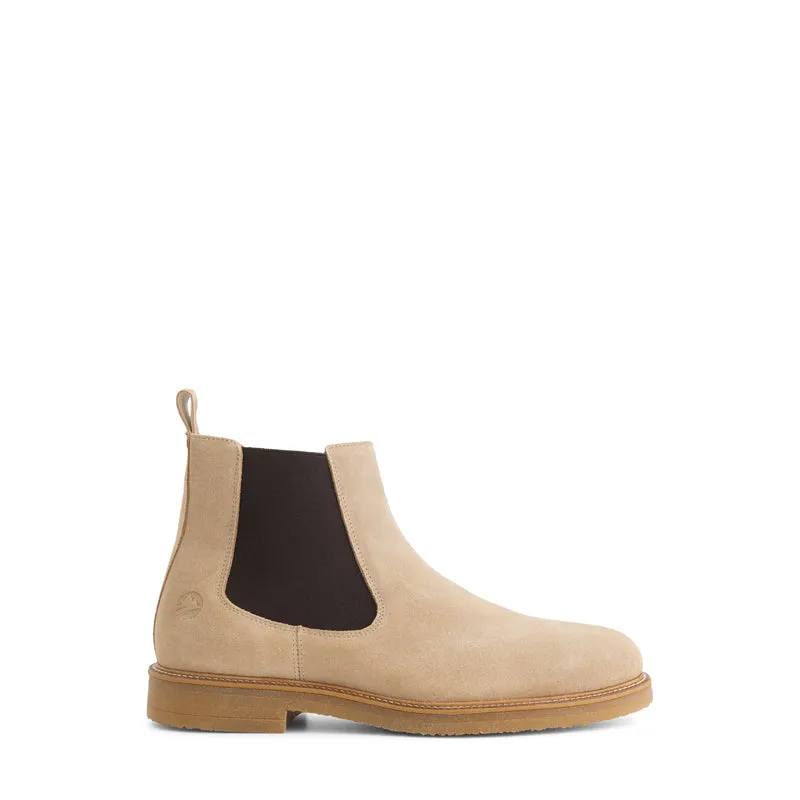Ealing Herren - Chelsea-Boot - Wildleder - Sand