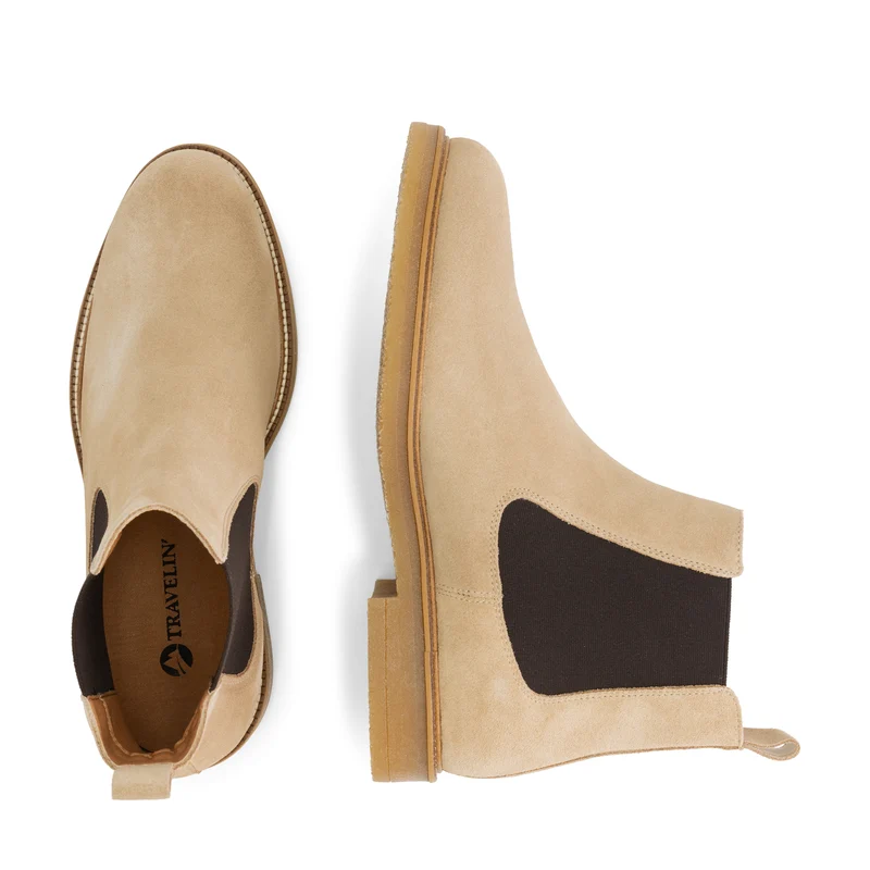 Ealing Herren - Chelsea-Boot - Wildleder - Sand