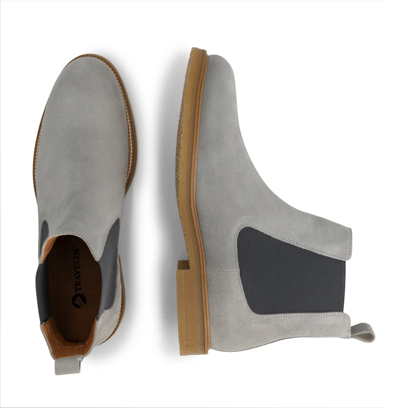 Ealing Herren - Chelsea-Boot - Wildleder - Grau