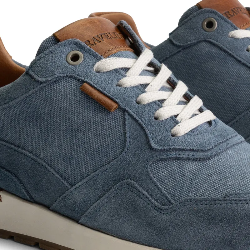 Newberry Herren - Sneaker - Canvas und Wildleder - Blau