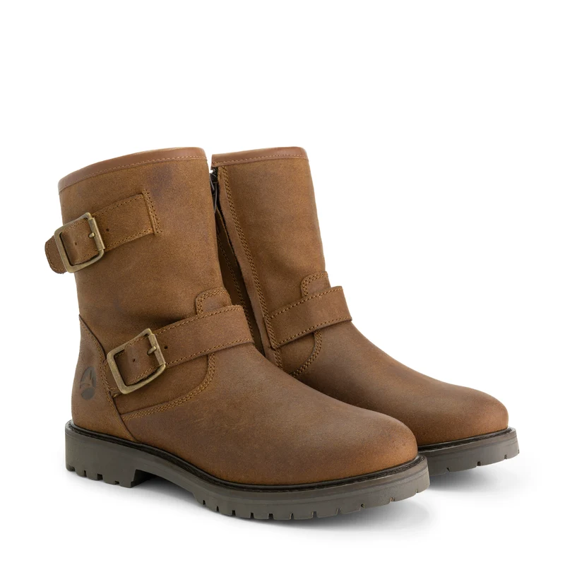 Vattrup Damen – Stiefel – Wildleder – Cognac