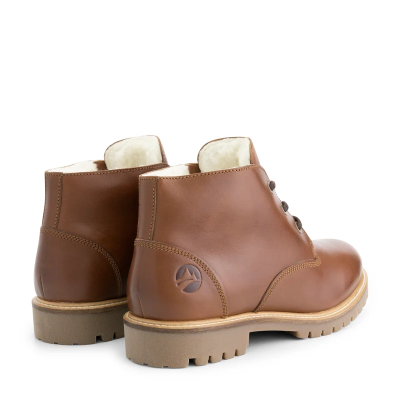 Trehuse Herren – Schnürstiefel – Leder – Cognac