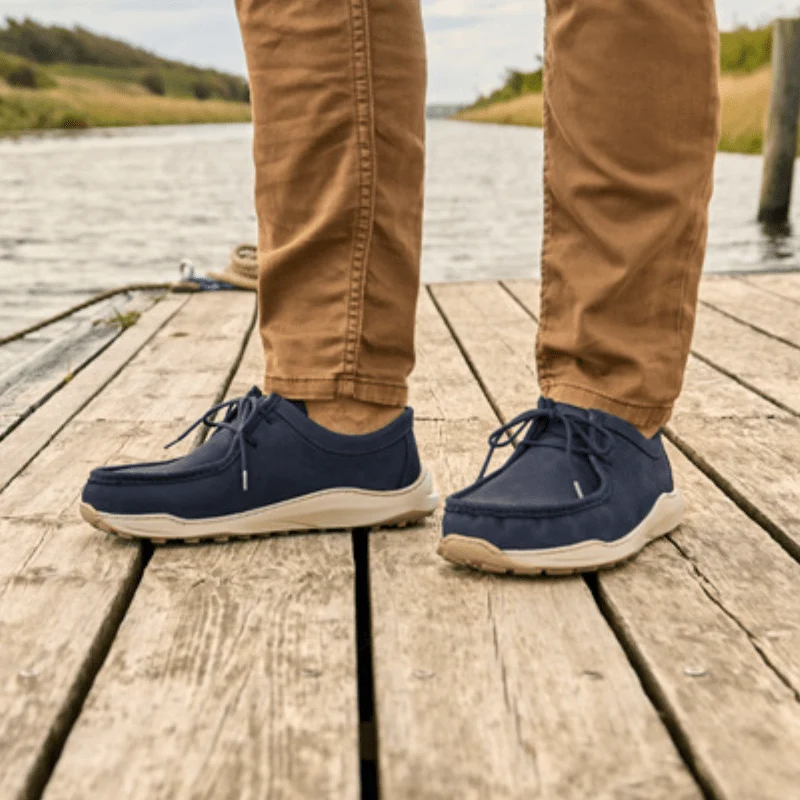 New Feet herresko med snøre - Mørkeblå