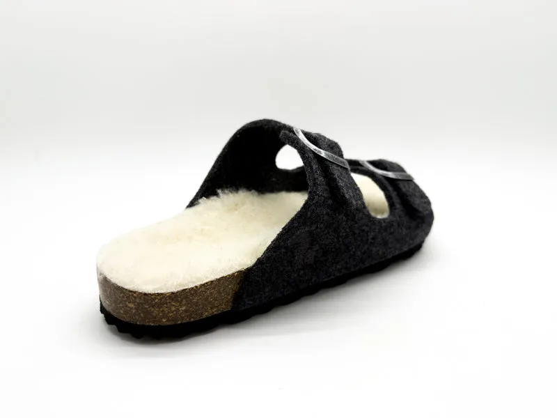 thies 1856 ® Recycled Wool Sandal dark grey