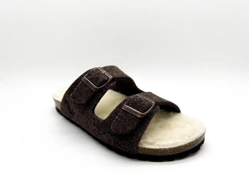 thies 1856 ® Recycled Wool Sandal marron
