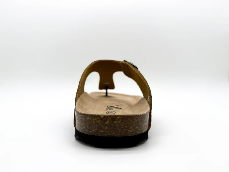 thies 1856 ® Eco Palm Thong Sandal dark palm