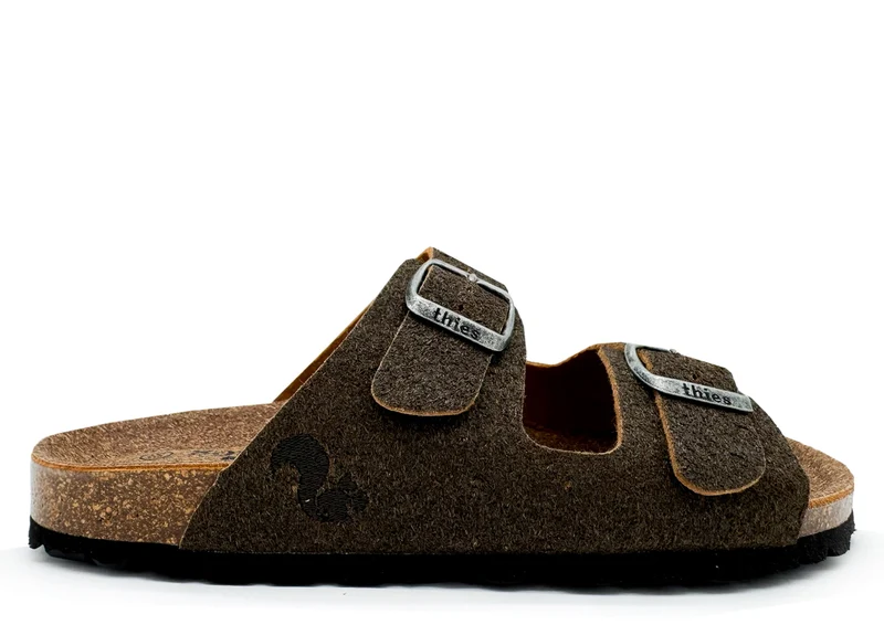 thies 1856 ® Eco Palm Sandal vegan dark palm