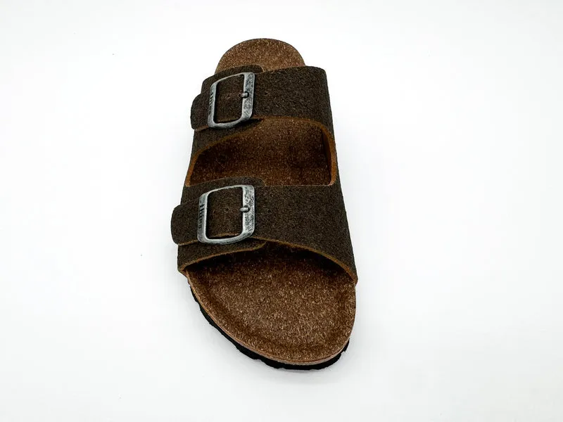 thies 1856 ® Eco Palm Sandal vegan dark palm