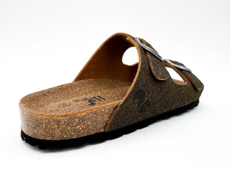 thies 1856 ® Eco Palm Sandal vegan dark palm