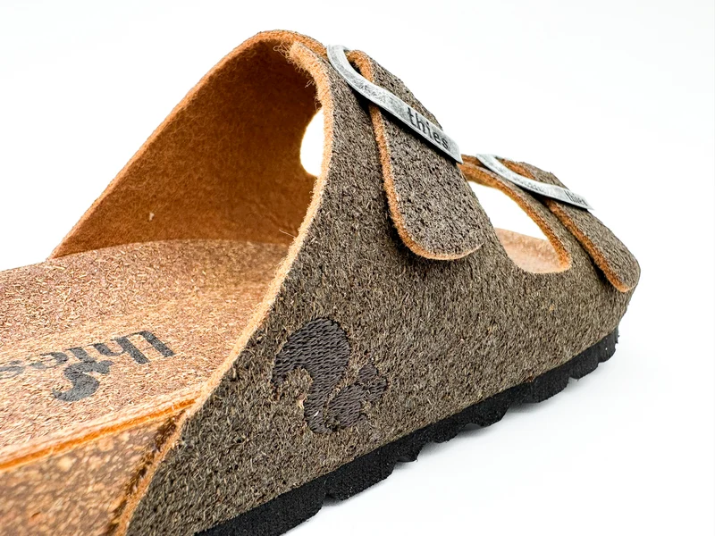 thies 1856 ® Eco Palm Sandal vegan dark palm