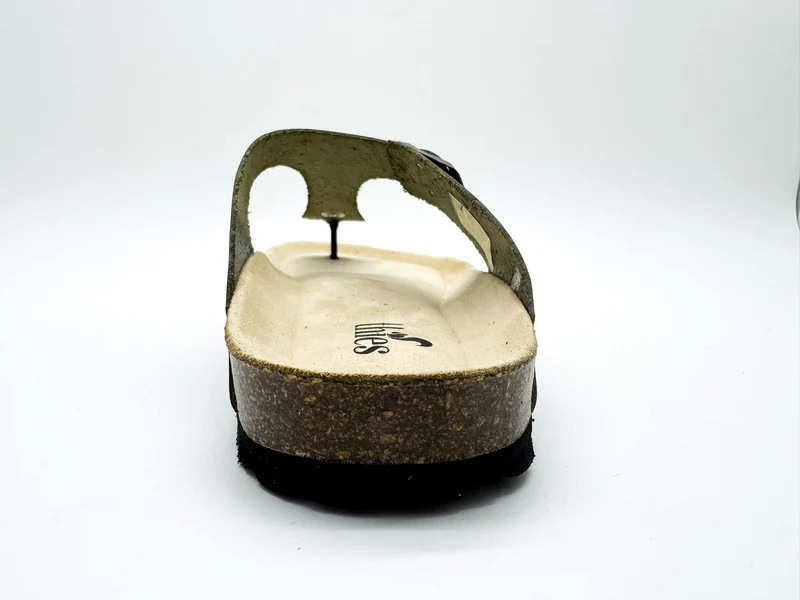 thies 1856 ® Eco Leather Thong Sandal avocado