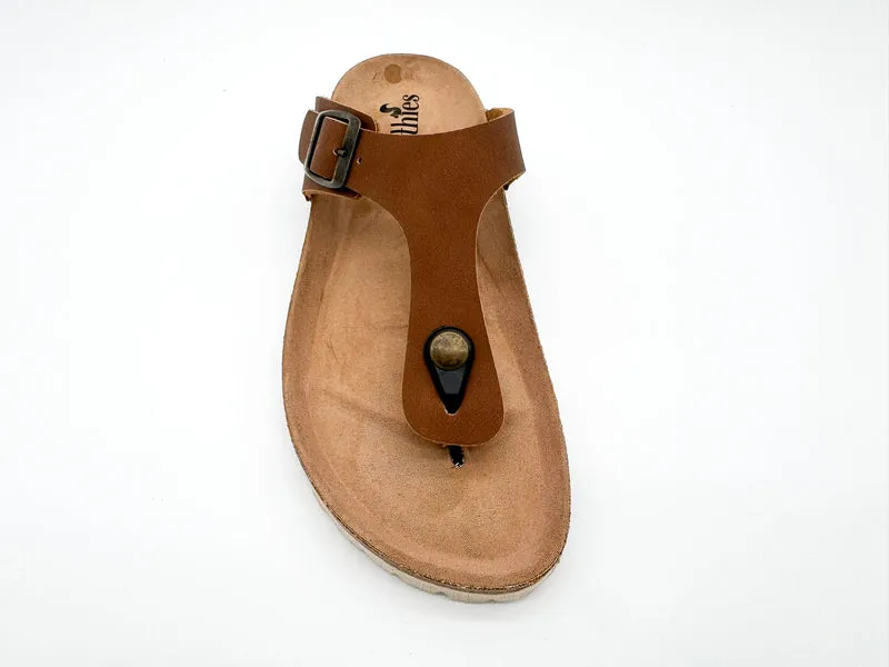 thies 1856 ® Eco Bio Thong Sandal vegan cinnamon