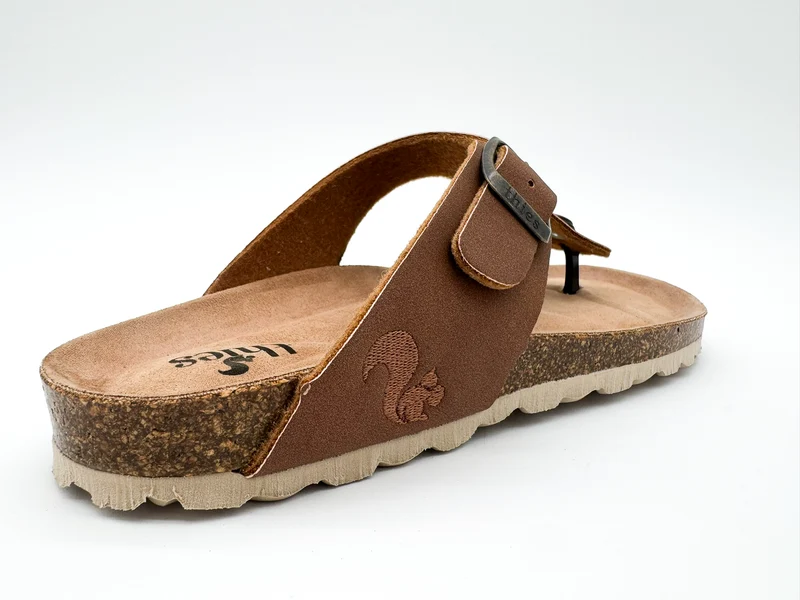 thies 1856 ® Eco Bio Thong Sandal vegan cinnamon
