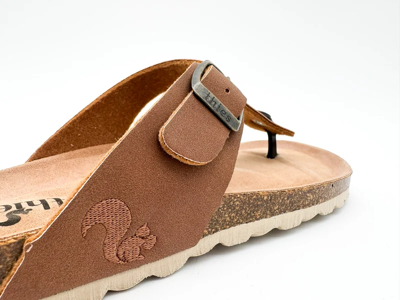 thies 1856 ® Eco Bio Thong Sandal vegan cinnamon