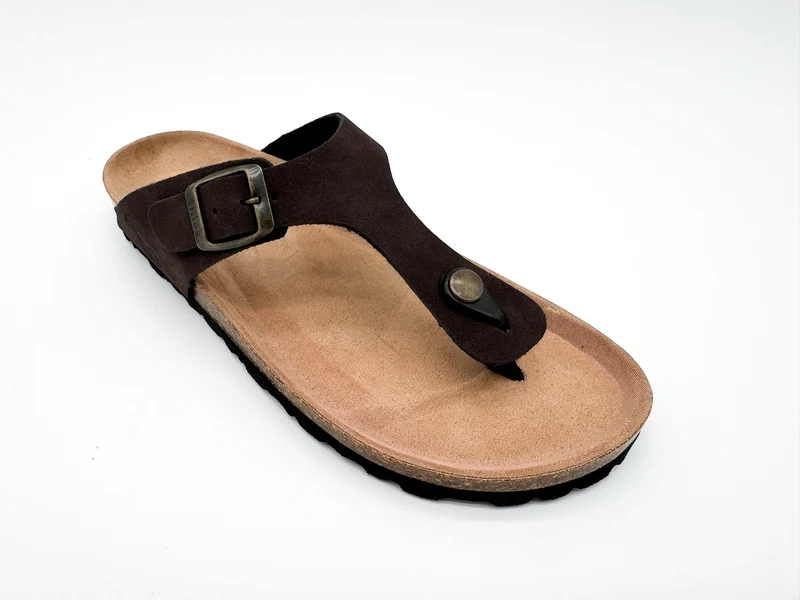 thies 1856 ® Eco Bio Thong Sandal vegan dark brown