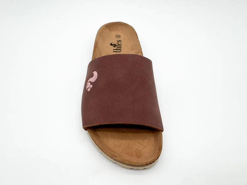 thies 1856 ® Eco Pool Slide vegan malva