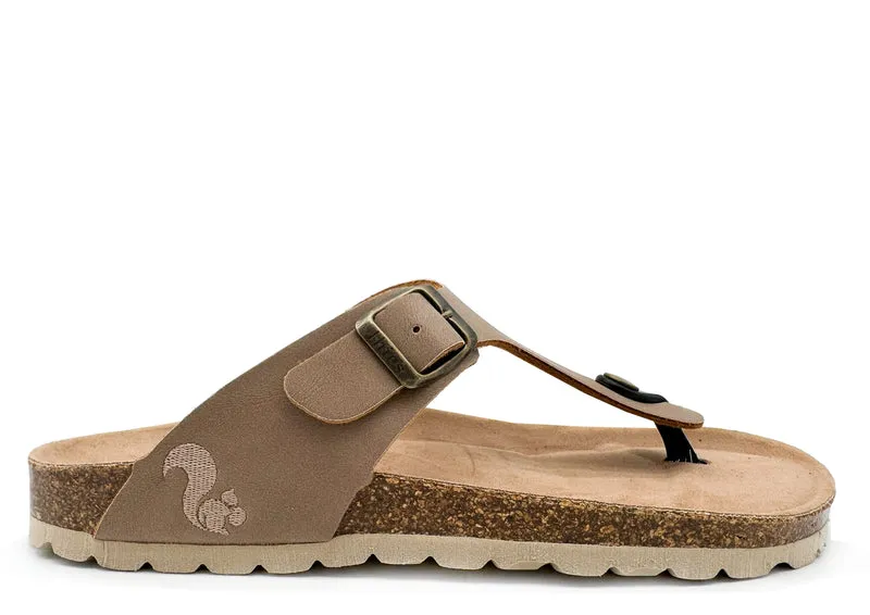 thies 1856 ® Eco Bio Thong Sandal vegan elephant grey