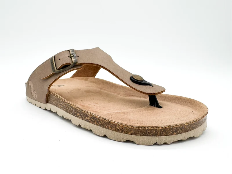 thies 1856 ® Eco Bio Thong Sandal vegan elephant grey