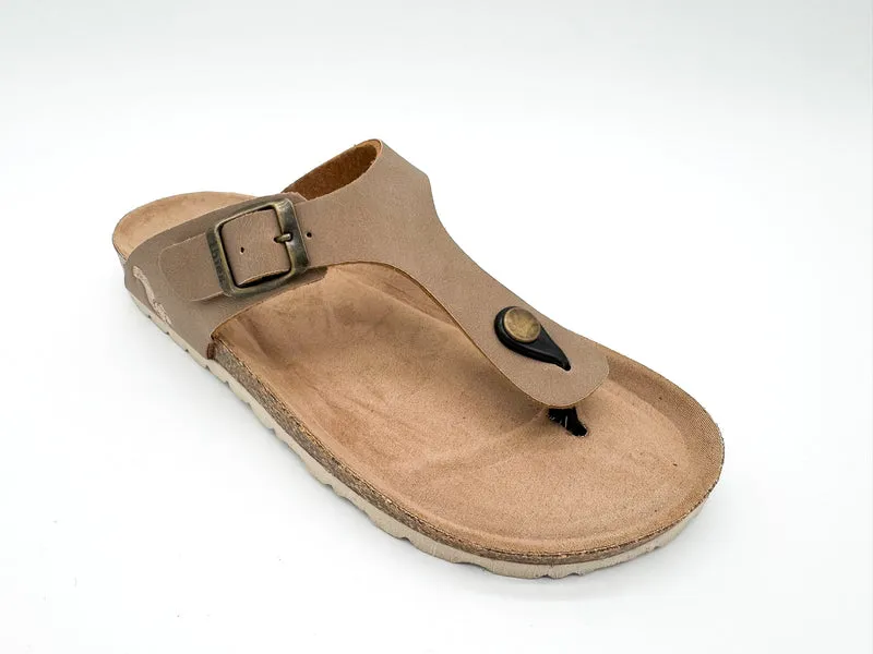 thies 1856 ® Eco Bio Thong Sandal vegan elephant grey