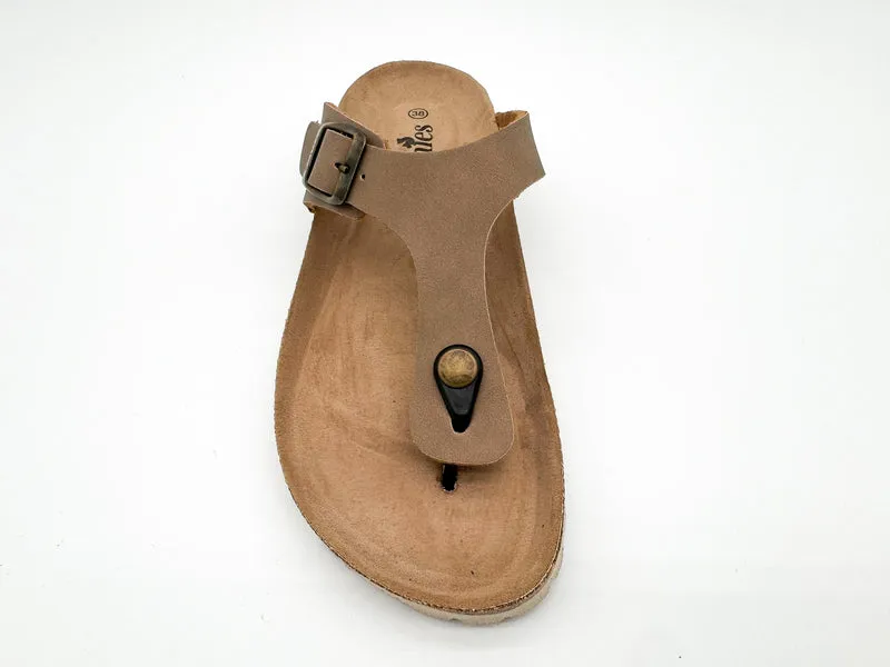 thies 1856 ® Eco Bio Thong Sandal vegan elephant grey