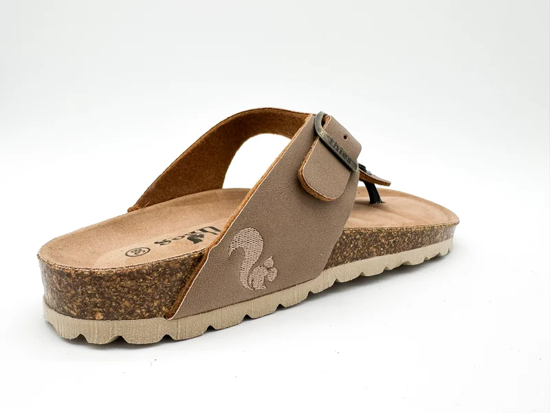 thies 1856 ® Eco Bio Thong Sandal vegan elephant grey