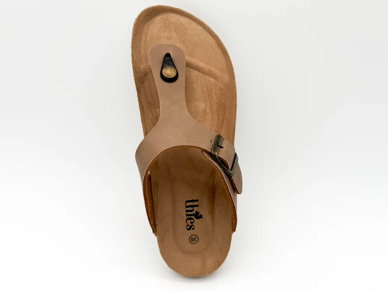 thies 1856 ® Eco Bio Thong Sandal vegan elephant grey