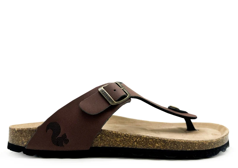 thies 1856 ® Eco Bio Thong Sandal vegan chocolate